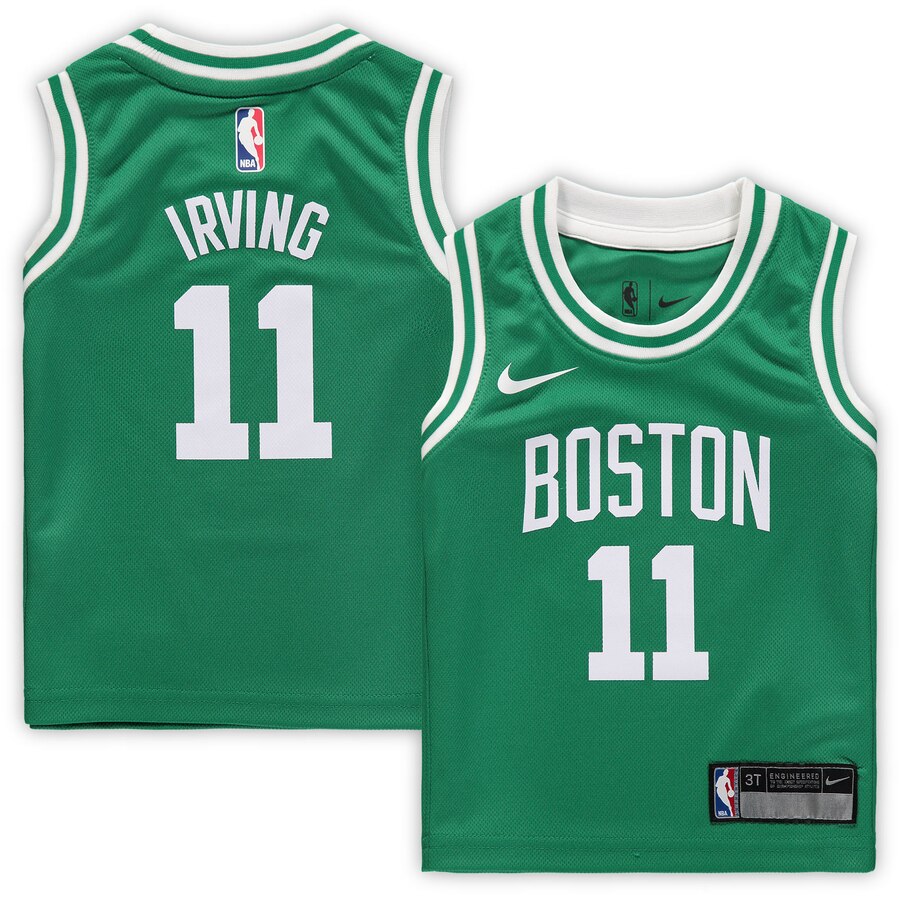 Men's Boston Celtics Kyrie Irving #11 Toddler Replica Player Nike Icon Edition Kelly Green Jersey 2401QAUY